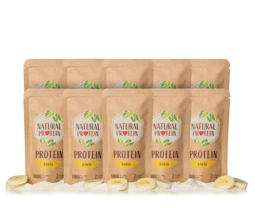 Banánový protein (35 g) 10 kusů