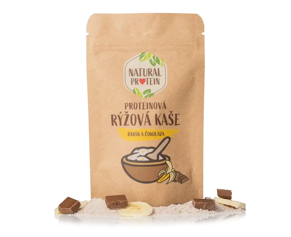 Proteinová rýžová kaše - Banán a čokoláda (60 g) 1 kus