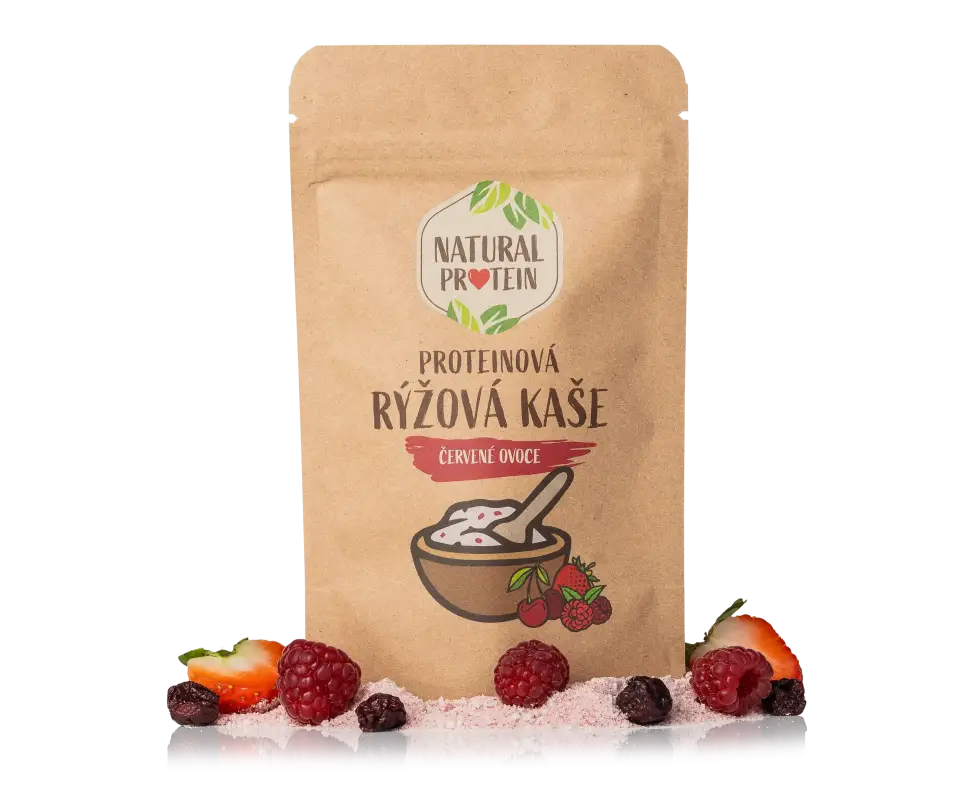 Proteinová rýžová kaše - Červené ovoce (60 g) 1 kus