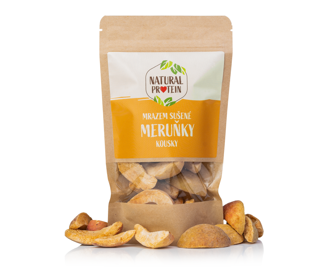Mrazem sušené meruňky kousky 1 kus