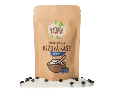 Proteinová rýžová kaše - Borůvka (60 g) 1 kus