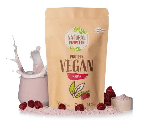 Veganský protein - Malina 1 kus